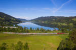 Eurocity 196 aus München nach Zürich am großen Alpsee bei Immenstadt.