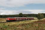 218 475 mit RE 32684 bei Schwabhausen (10.07.2007)