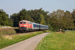 218 494 zieht den Freizeitexpress (FEX) nach Singen.