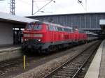 218 416 und 218 444 stehen am 04.11.2007 mit EC 193 nach Zrich abfahrtbereit in Mnchen Hbf.