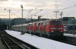 218 166-7 und 161-8 mit dem IC 2013 Allgu (Magdeburg Hbf-Oberstdorf)in Stuttgart Hbf am 17.1.09