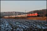 Diese zwei 218er zogen am 03.Januar 2008 ihren InterCity bis Oberstdorf.