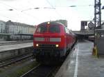 Ebenfalls am 2.Mai 2009 bespannte die Kemptener 218 486-9 einen RE von Mnchen Hbf nach Fssen.