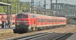 218 217 mit RE 12083 nach Trier Hbf am 14 Oktober bei der Einfahrt in Kln Deutz (Bild:Matthias Schneider,Bearbeitung:DneMarc)