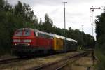 218 399 mit einem Sonderzug in Wittingen am 24.07.2010