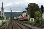 218 414-1 ist am 26.8.2010 mit einer RB auf der Fahrt von Boppard Sd nach Boppard Hbf.