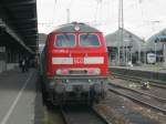 Am 01.10.2010 habe ich die Karlsruher 218 480-2 im HBF gesichtet, die gerade aus Neustadt (Weinstrae) eingetroffen ist.