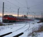 RB Mnchen Hbf - Mhldorf (Oberbay). Sichtung in Mnchen - Riem am 29.11.10