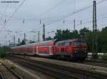 218 422-4 mit RB 27045 nach Mhldorf (Obb.) bei der Durchfahrt am Heimeranplatz, 14.08.2010