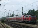 218 444-8 mit der RB 27053 bei der Durchfahrt in Mnchen-Heimeranplatz, 14.08.2010