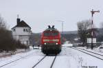 218 451 mit dem RE14065 am 02.01.2011 in Baddeckenstedt.