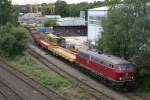 218 387 rangiert am 8.9.11 in Duisburg-Entenfang