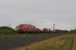 218 311-9 + 218 344-0 mit einem Sylt-Shuttle in Keitum am 31.07.2011