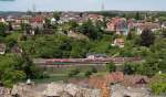 RE 20714 (Erzingen (Baden)-Basel Bad Bf) mit Schublok 218 481-0 in Laufenburg 17.5.12