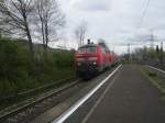  Die 218 456 fhrt als Doppeltraktion mit Intercity in Altbach durch die Kurve.