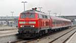 Anstelle des erwarteten ER 20 der BB erschien 218 466 mit dem Linz-Mnchen-Express in Mhldorf.