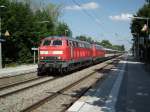 Am 17.08.2012 sind 218 426 und eine Schwestermaschine mit ihrem EC auf dem Weg nach Zrich HB.