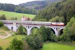 DPN20869 mit 218 105 mit drei Silberlingen von Brilon Stadt nach Korbach am 1.9.2012 bei Kurhessenbahnfest.