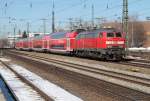 218 466-1  Der Mhldorfer  bei der Durchfahrt Mnchen - Heimeranplatz Richtung Ostbahnhof am 05.03.2013