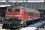 218 471 mit der RB nach Buchloe am 03.03.13 im Hbf Mnchen