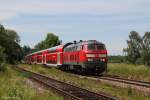 218 428 mit RB 27039 am 15.06.2013 in Schwindegg.