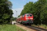 218 416 mit RB 27035 am 15.06.2013 in Thann Matzbach.