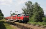 218 416 und 445 am 15.6.13 in Weidenbach als RB nach Mhldorf