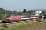 218 433 und Co am 02.10.13 mit dem EC nach Zürich bei München-Aubing