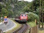 218 307-7 Einfahrt Rübeland (Harz) 27.07.2005