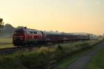 218 466-1 DB + 115 509-2 DB mit SDZ bei Horb am 26.06.2012.