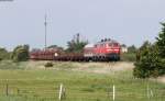 218 359-8 und  218 344-0 mit dem AS 1431 (Westerland(Sylt)-Niebüll) bei Emmelsbüll 29.5.14