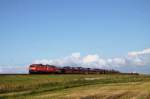 218 380-4+218 311-9 der DB bei Morsum am 26.08.2014