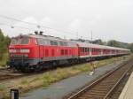 218 451 auf dem Abstellgleis in Goslar. 5.8.2014