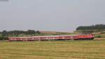 RE 14070 (Bad Harzburg-Hannover Hbf) mit Schublok 218 470-3 bei Heißum 4.9.14