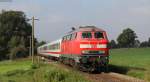 218 466-1 mit dem RE 27005 (Mühldorf-Passau Hbf) bei Fürstenzell 4.10.14