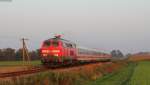 218 466-1 mit dem RE 27004 (Passau Hbf-Mühldorf(Oberbay)) bei Bayerbach 4.10.14