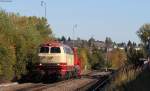 218 105-5 mit dem RbZ 26998 (Villingen(Schwarzw)-Seebrugg)in Hüfingen 9.10.14