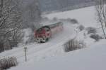 218 436 mit einem IRE auf dem Weg nach Lindau.