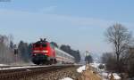 218 476-0 mit dem IC 2085  Nebelhorn  (Augsburg Hbf-Oberstdorf) bei Ruderatshofen 19.2.15