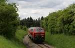 218 436-4 mit dem RE 22304 (Neustadt(Schwarzw)-Rottweil) bei Zollhaus 31.5.15