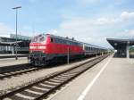 218 456-2 am 04.08.2015 an einem IC in Kempten