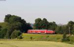 IRE 4214 (Lindau Hbf-Ulm Hbf) mit Schublok 218 496-8 bei Winterstettenstadt 2.7.15