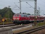 Am 25.09.2015 stand ich im Bahnhof Plattling am Gleis 5 und die interessante Fuhre fuhr aber am Gleis 3 ein.