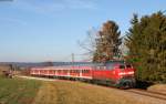 218 431-5 mit dem RE 22311 (Rottweil-Neustadt(Schwarzw)) bei Bachheim 26.12.15