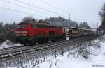 DB 218 360-6 (B. 1975, Krauss-Maffei) vor Sonderzug TEE Rheingold von Traunstein zum Christkindlesmarkt Nürnberg, KBS 880 Passau - Nürnberg, fotografiert bei Mausheim am 04.12.2010