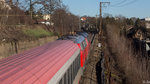 IC 118 am 14.01.2016 bei der Ausfahrt aus dem Ulmer Hbf in Richtung Stuttgart.