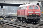BERLIN, 26.11.2015, Diesellok 218 831-6 beim Rangieren im Bahnhof Lichtenberg