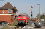 218 321-8 und 218 340-8 beim rangieren in Niebüll 2.5.16