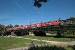 218 423 am 09.09.12 auf der Braunauer Brücke in München