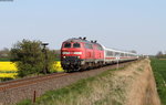 218 341-6 und 218 386-1 mit dem IC 2310 (Frankfurt(Main)Hbf-Westerland(Sylt)) bei Lehnshallig 8.5.16